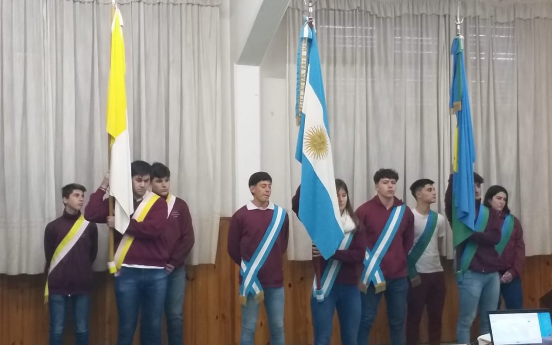 El nivel secundario del CNSL realizó un acto por el 25 de Mayo (Fotos)