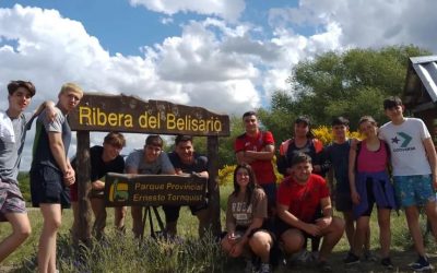 Actividad campamentil de los alumnos de 6° año en la localidad de Villa Ventana