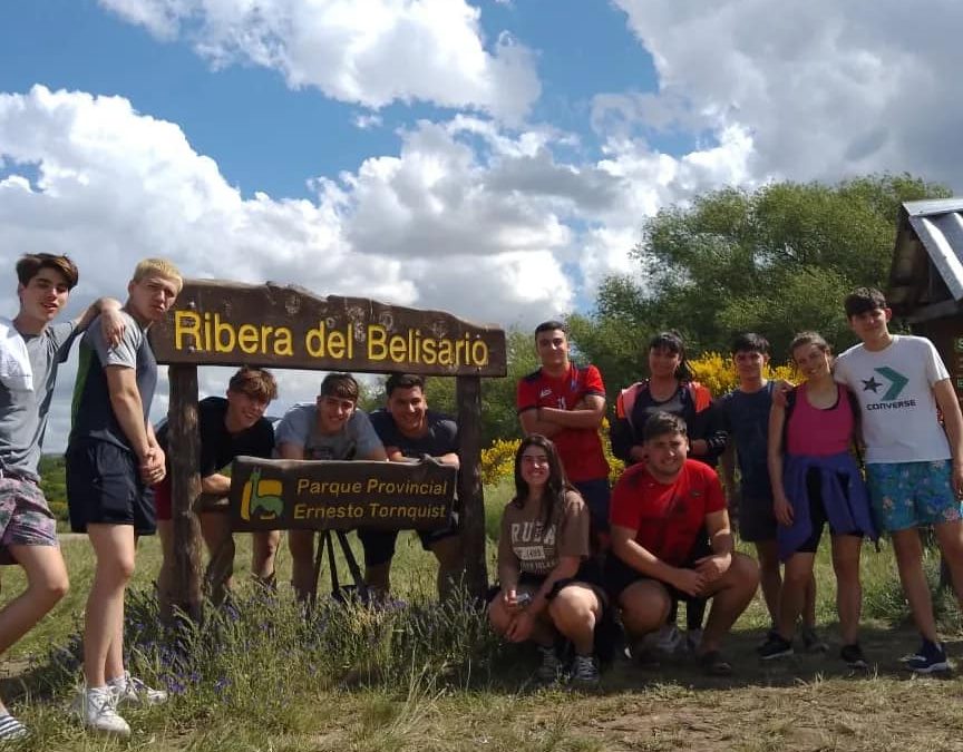 Actividad campamentil de los alumnos de 6° año en la localidad de Villa Ventana