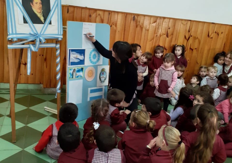 Acto de Nivel Inicial. Día de la Bandera Nacional Argentina