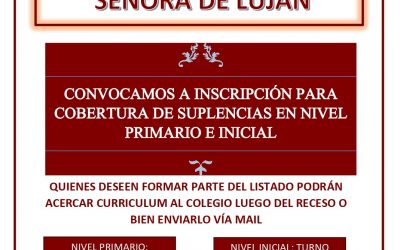 El CNSL convoca a inscripción para cobertura de suplencias en nivel inicial y primario